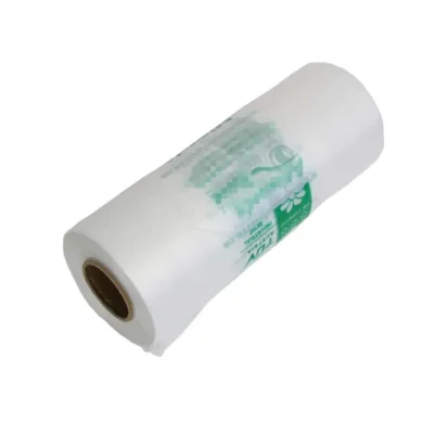 100% Biodegradable and Compostable Produce Bags on Roll - Flat-Seal Freshness Bag for Supermarket Fruit & Veg