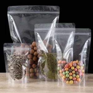 Custom Printed Recyclable Flat-Bottom Zipper Bags - Eight-Sided Sealed Standing Bags with Integrated Handle & Resealable Zipper