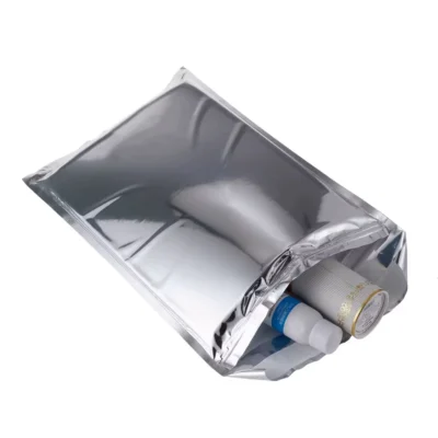 Custom Size Bio-degradable Thermal Bags - Metallic Foil Zip-Lock Insulation Bags for Food Storage & Delivery
