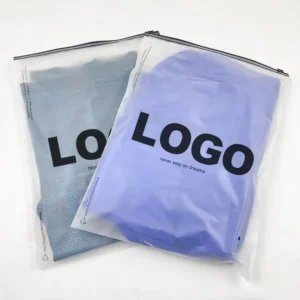 Custom White Frosted Ziplock Bags - Premium Poly Frosted Zipper Packaging Bags for Clothing & Apparel