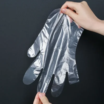 Disposable CPE Plastic Protective Gloves - Industrial Food Grade LDPECPE Cleaning Gloves with Non-Slip Texture