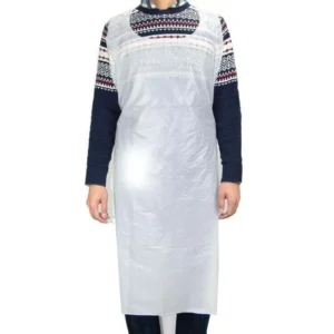 Heavy-Duty Disposable LDPE Aprons - Waterproof & Oil-Proof Plastic Protection with Customizable Logo for Catering & Industrial Use