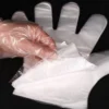 High-Density HDPE Disposable Household Gloves - Durable Clear Plastic Gloves for Cleaning, Hair Dyeing, and Multi-Purpose Use