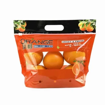 Hand-Held Transparent PE Produce Bag with Breathable Ventilation for Fruits and Vegetables