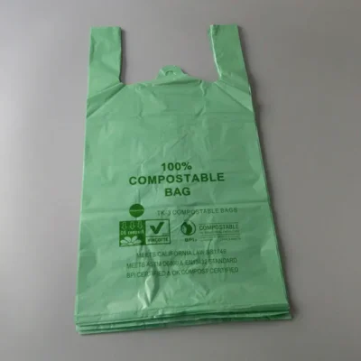 Popular Design 100% Compost Bags Small Kitchen Trash Bag with Handle Biodegradable Food Scrap Waste Bags